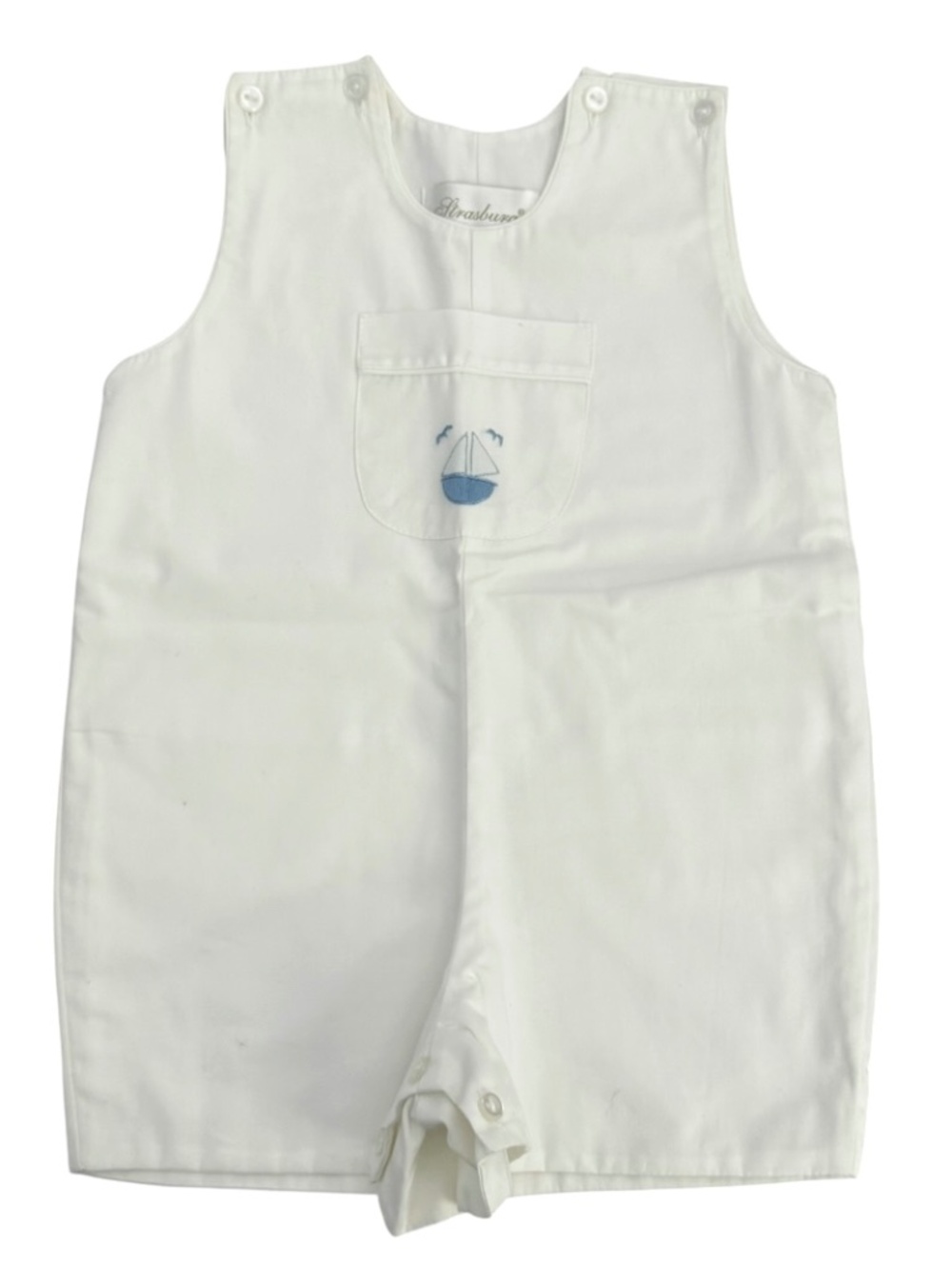NWT Strasburg JonJon Shortall w/Pocket Sailboat emblem Boys 18 M